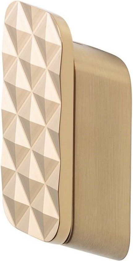 Geesa Shift Handdoekhaak - Goud geborsteld - Medium - Diamantpatroon