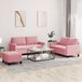 Maison Exclusive ensemble de canapé 3 pièces avec coussins, velours rose