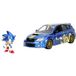 Jada Toys Sonic The Hedgehog Subaru Impreza WRX STI 2012 (19 cm) miniatuurauto met figuur (6 cm) - Met deuren om te openen - Metalen speelgoedset voor fans en kinderen vanaf 8 jaar