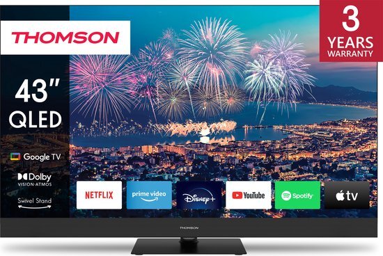 Thomson - 43QG6C14 - QLED Plus - Google TV - Soundbar