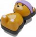 Crocs Jibbitz Serie - Teddy Beer Met Muts Pin - Schoenaccessoire - Zwart