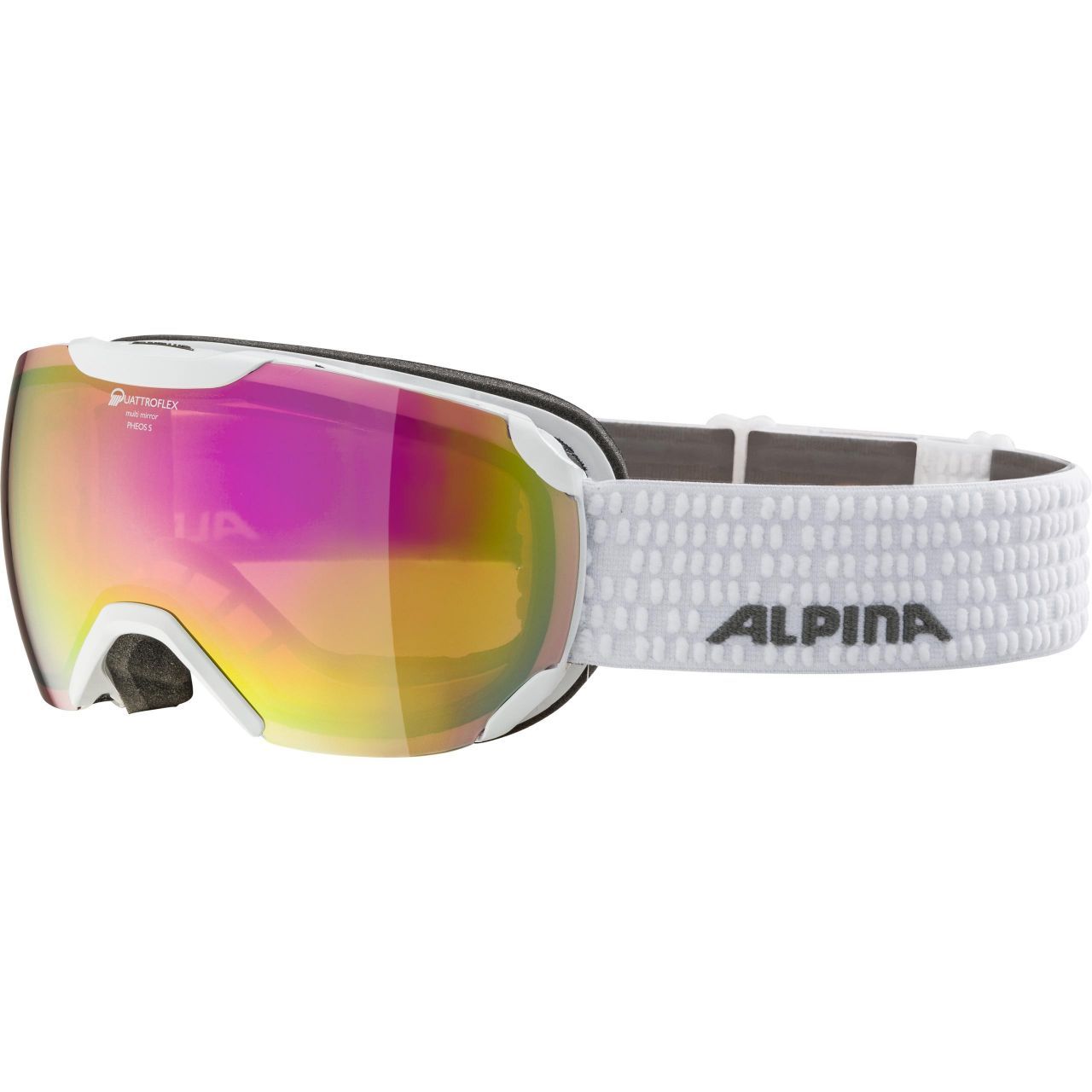 Alpina A7243812 103 Winter Sport Goggles - White - Unisex