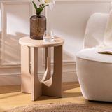 Atmosphera Table d'appoint Bloom - Ø40xH51cm - Noisette