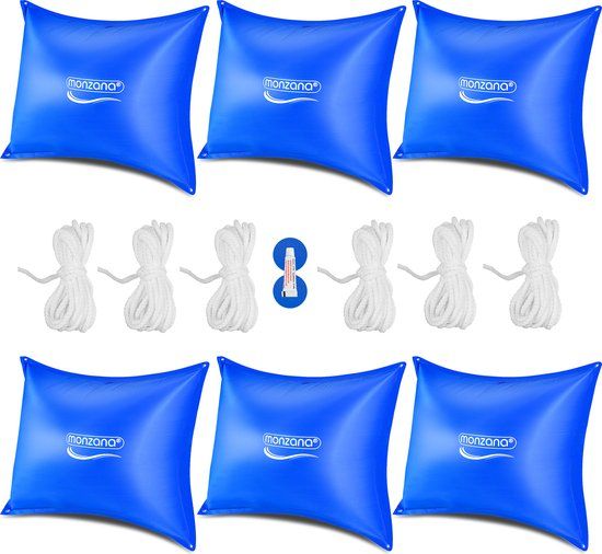 Monzana Zwembadkussen XL 6 stuks - Chloorbestendig PVC – Blauw