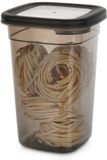 vilde Voedselcontainer Strooibus met Deksel 1 l - Grijs - Plastic - BPA-vrij - Vierkant - Luchtdicht