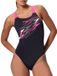 Speedo Medley Logo Medalist 1 Piece Dames Sportbadpak - Zwart/Roze