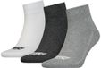 Levi's Heren Quartersokken Mid Cut Batwing Logo 3-Pack Grey Combo