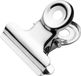 Westcott bulldog klem - 21,5x5,6mm - metaal - zilver - 10 stuks
