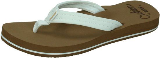 Reef Cushion Breezecloud Dames Teenslippers - Cognac/Wit - Maat 36