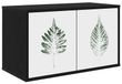 Meuble TV mural HANAU 69 x 33 x 40 cm chêne noir