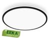 Briloner Pulap A – Plafonnier LED – Luminaire de plafond avec source lumineuse EEK A – Lumière indirecte – Lumière blanc neutre (4000K) – Ø 33cm - Noir