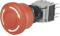 TRU COMPONENTS LAS1-BY-22TSB Noodstopschakelaar 2x NC, 2x NO Rood