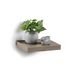 Homéa Drijvende plank MDF L 25 x 22,8 cm eiken