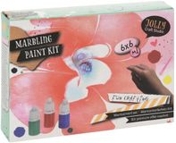 Top1Toys NO BRAND Marmerverven Set Klein - 6 Kleuren - Waterbasis