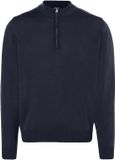 MAERZ Muenchen MAERZ Classic Fit heren schipperstrui wol - navy blauw