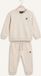 Lyle & Scott Crew Neck & Jogger Set Truien & Vesten Jongens - Sweater - Hoodie - Vest- Beige - Maat 80/86