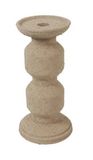 Countryfield Kandelaar op voet Tania Taupe Aardewerk 11x25cm