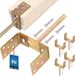 KOTARBAU® 2 Stuks U Paalhouder in Beton Storten