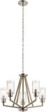 Kichler LED Kroonluchter | 5X E27 Max 60W | Dimbaar | Distressed Antique Grey