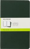 Moleskine Myrtle Green Large Plain Cahier Journal (set van 3)