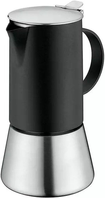 Cilio Aida Percolator - 4 kops - RVS - Zwart - Geschikt voor Inductie