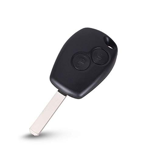 PHONILLICO Sleutel voor Renault Clio 3 Kangoo Master Mode Trafic Twingo Wind | 2 toetsen | afstandsbediening autosleutel