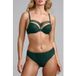 Marlies Dekkers Dame De Paris Vert pin et lurex doré Soutien-gorge push-up