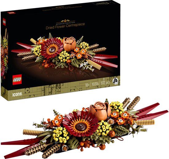 LEGO Icons Gedroogde Bloemen Bloemstuk - 10314