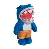 Bizak Stumble Guys 64117260-5 Pluche dier, Loneshark, 6 epische karakters, zacht en behaaglijk speelgoed, ideaal voor alle leeftijden