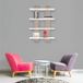 Homemania Plank, spaanplaat, wit, Cordoba, 50 x 17 x 80 cm