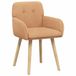 vidaXL Eetstoelen - 2 st - Bouclé - Beige - 59 x 56,5 x 85 cm