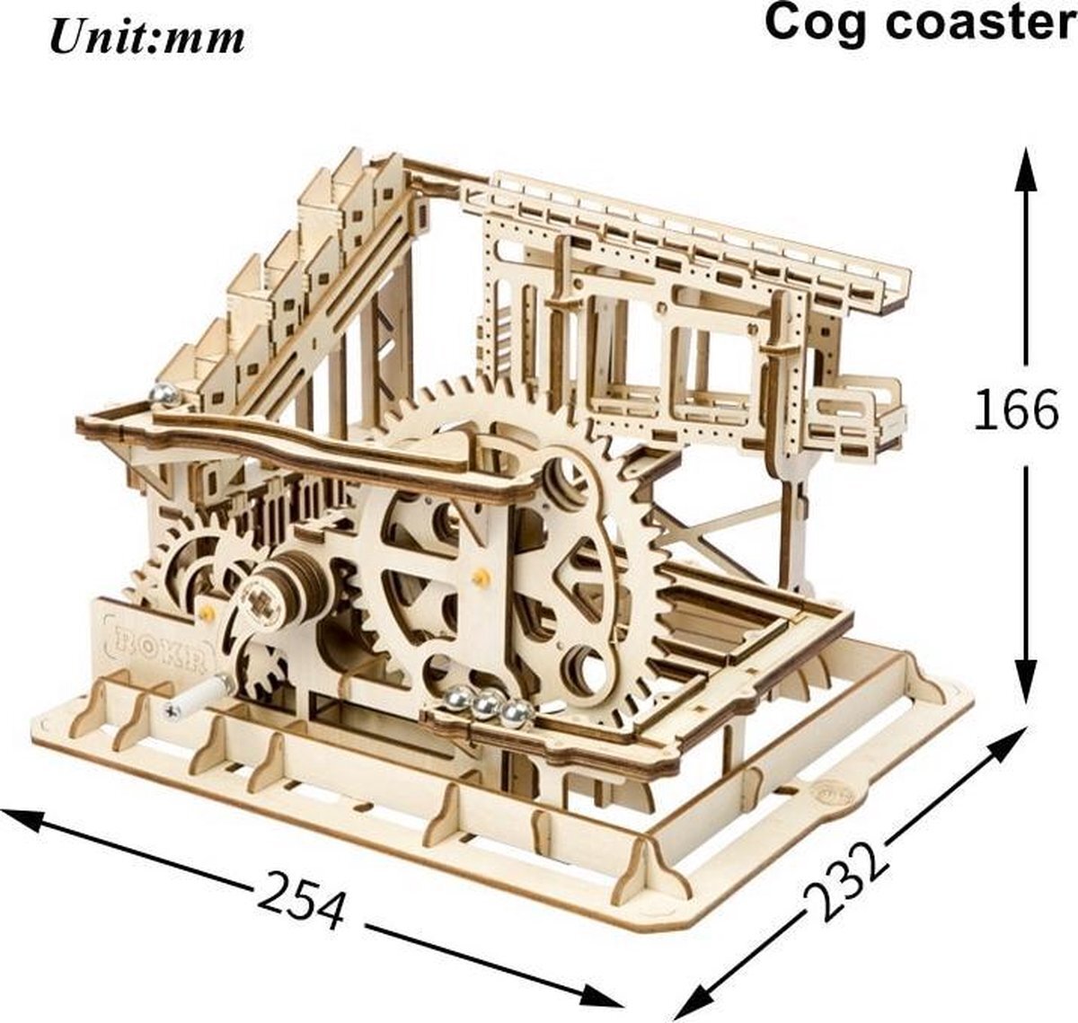 ROKR Houten 3D puzzel voor volwassenen | Tandwiel achtbaan | Vrije tijd | Ontspanning | Tot rust komen | Robotime | Model bouwpakket