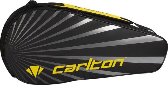 Carlton Team 1 compartment racket bag - Black/Yellow - Badminton Tas