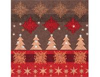 Servet X-Mas symbolen rood 33