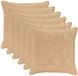 vidaXL Kussensloop 6 stuks Crèmekleurig 80 x 80 cm