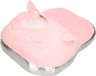 Item International Eenhoorn voetenwarmer slof roze - zacht pluche - one size - meisjes en dames