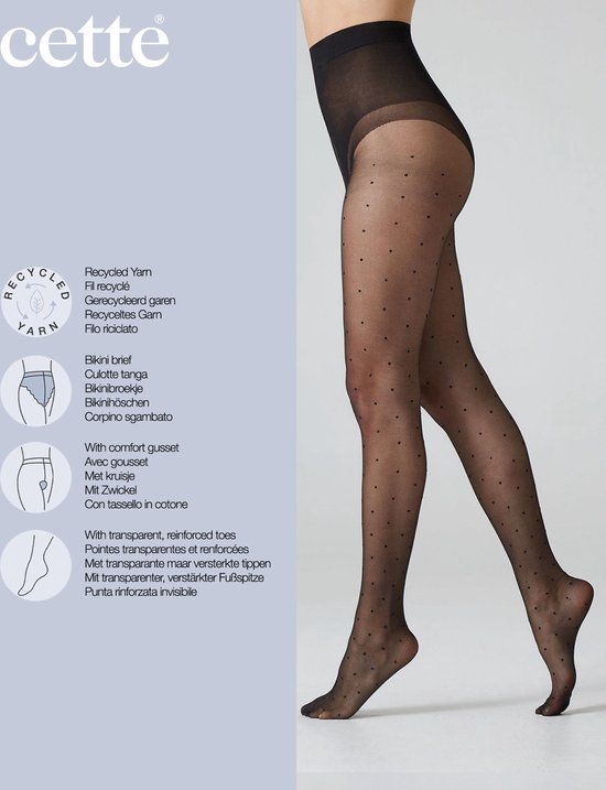 Cette RICHMOND Eco Panty - 20 Denier - Black - XL (48-50)