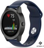 Strap-it Garmin Vivoactive 3 sport band - donkerblauw