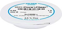 Felder ISO-Core Clear Sn100Ni+ Soldeertin Spoel Sn99,25Cu0,7Ni0,05 0.5 mm