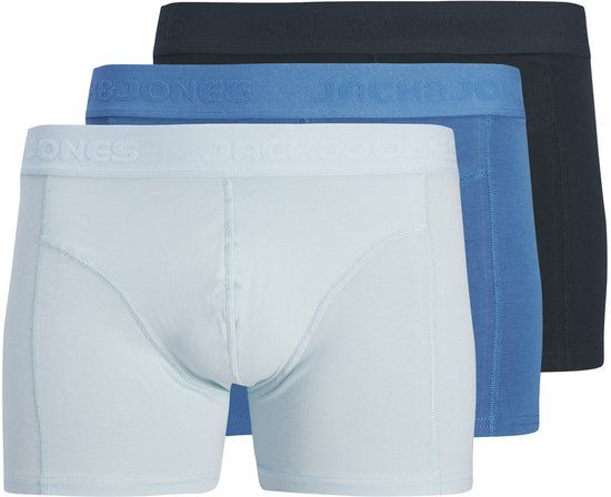 JACK&JONES JACGILLI SOLID TRUNKS 3 PACK Heren Onderbroeken L Katoen/Elastaan Campanula