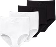 Schiesser Cotton Essentials heupbroek dames zwart/wit