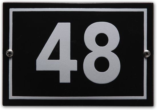 EmailleDesign® Huisnummer model Phil nr. 48