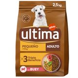 Ultima Voeding voor kleine volwassen honden met os, 2,5 kg