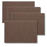 Kela Alia 4-delige tafelset, vilt, 45 x 30 x 0,4 cm, bruin
