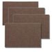 Kela Alia 4-delige tafelset, vilt, 45 x 30 x 0,4 cm, bruin
