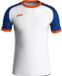 Jako Iconic Shirt Korte Mouw Heren - Wit / Royal / Fluo Oranje | Maat: L