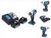 Makita DTW 181 RT accu slagmoersleutel 18 V 210 Nm 1/2" borstelloos + 2x oplaadbare accu 5.0 Ah + lader