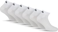 FILA Logo op de hiel Enkelsokken - Maat 39/42 - 6 Pack - Wit