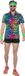 Wilbers Party Blouse Heren Regenboog Neon Panter - Maat M