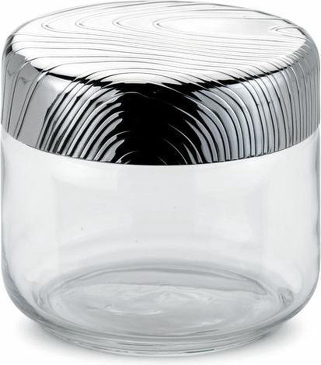 Alessi Veneer voorraaddoos D10.5cm H13cm inox - 8003299450398